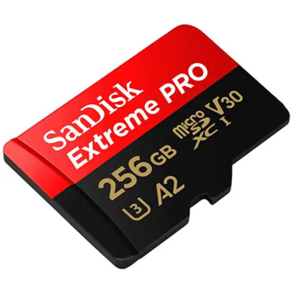 მეხსიერების ბარათი SanDisk 256GB Extreme PRO microSDXC UHS-I V30 A2 200MB/s 256GB SDSQXCD-256G-GN6MA , 2 image - Primestore.ge