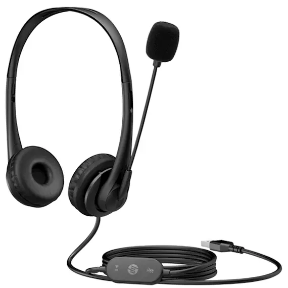 ყურსასმენი HP 428H5AA G2, Headset, Wired, USB, Black , 3 image - Primestore.ge
