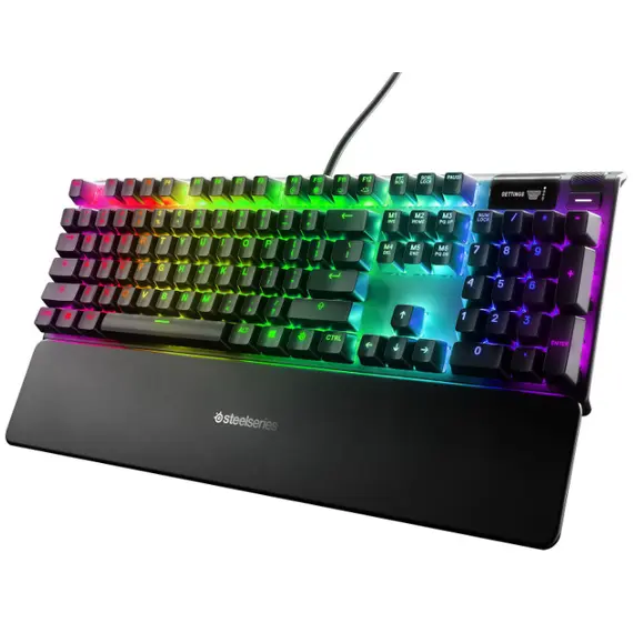 კლავიატურა SteelSeries Keyboard Apex Pro TKL (2023) RGB 104key OmniPoint Switch USB EN Black , 2 image - Primestore.ge