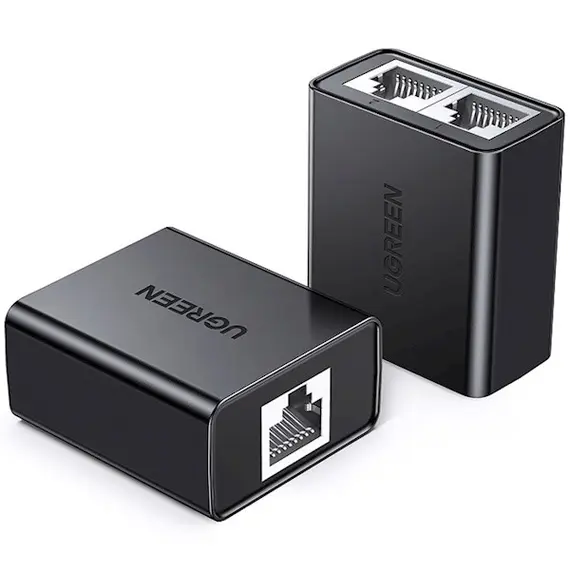RJ45 ადაპტერი UGREEN CM210 (50923) RJ45 Splitter Adapter, 2 Pack, Black  - Primestore.ge