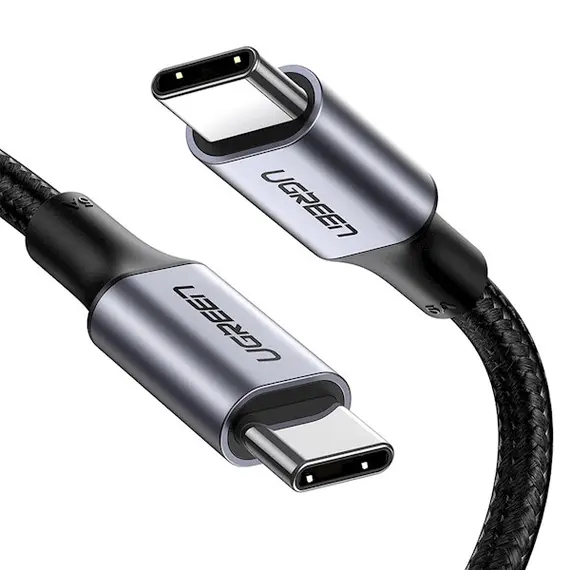 USB კაბელი UGREEN US316 (70428), Type-c to Type-c, USB-C To USB-C, 1.5m, Black  - Primestore.ge
