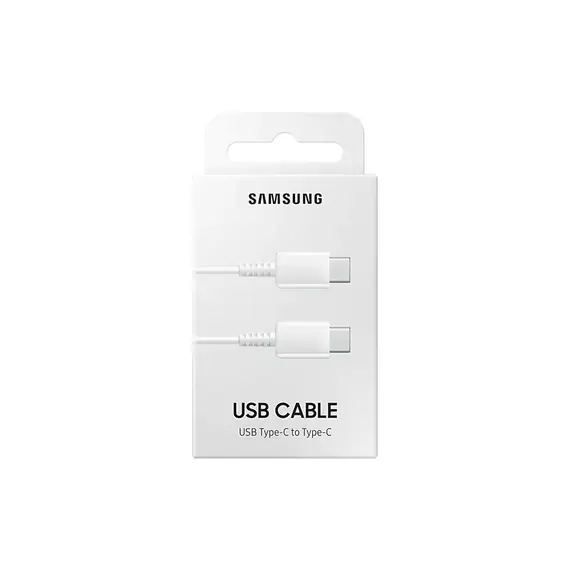 USB კაბელი Type-C  Samsung USB Type-C cable to USB Type-C (60 W) WHITE (EP-DA705BWRGRU) , 3 image - Primestore.ge