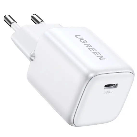 Charger UGREEN Charger Type-c CD318 (15324) Nexode Mini, 20W, Single port, USB-C, White