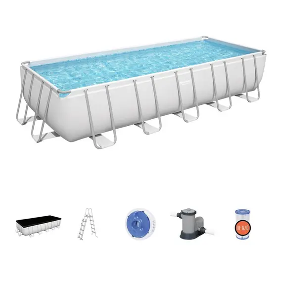კარკასული აუზი Bestway Power Steel 640 x 274 x 132 cm removable pool , 3 image - Primestore.ge