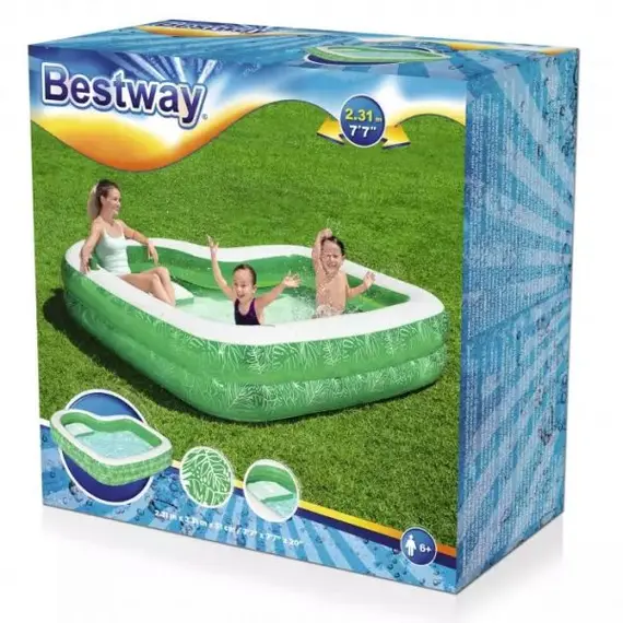 Inflatable pool Bestway Family Pool Tropical Paradise 231 X 231 X 51 Cm 54336, 3 image