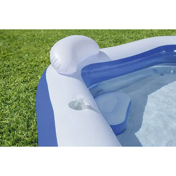 Inflatable pool Bestway Pentagon Vinyl Family Fun Pool 2.13mx2.06mx69cm 54153, 5 image