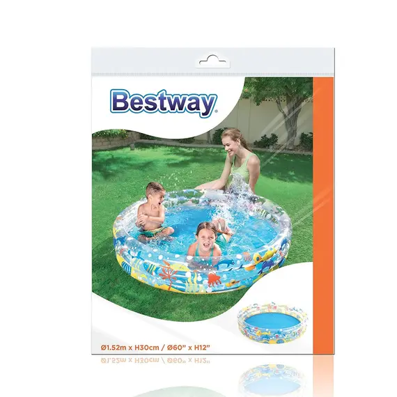 გასაბერი აუზი Bestway Inflatable Ocean Life Pool 1.52m x H30cm , 2 image - Primestore.ge