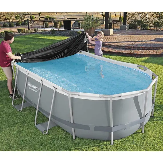 აუზის ტენტი Bestway Flowclear PVC Pool Cover 4.27mX2.50mX1m 58425 , 2 image - Primestore.ge