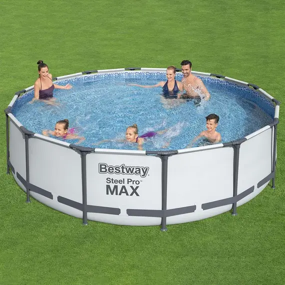 კარკასული აუზი Bestway Steel Pro Max Frame Pool 3.05mx76cm 56406 , 2 image - Primestore.ge
