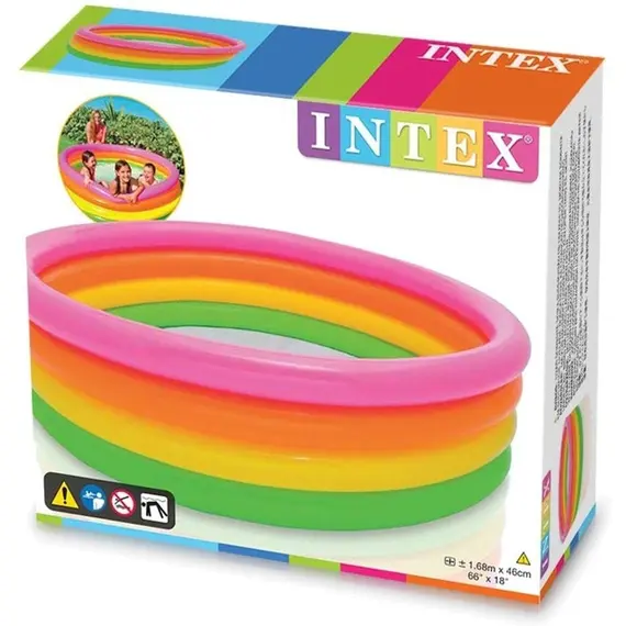 გასაბერი აუზი Intex 4-Ring Pool Sunset-Glow , 3 image - Primestore.ge