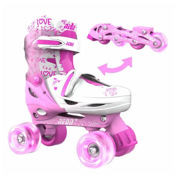 საბავშვო როლიკები 2 IN 1 NEON COMBO CYBER SKATES NT31P4 (34-37) , 3 image - Primestore.ge