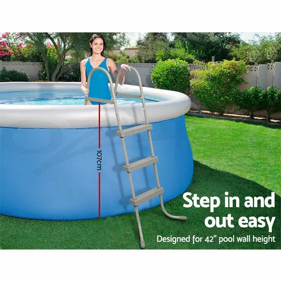 Pool Ladder Bestway Above Ground Pool Ladder With Removable Steps 42 Inch 58335, 3 image