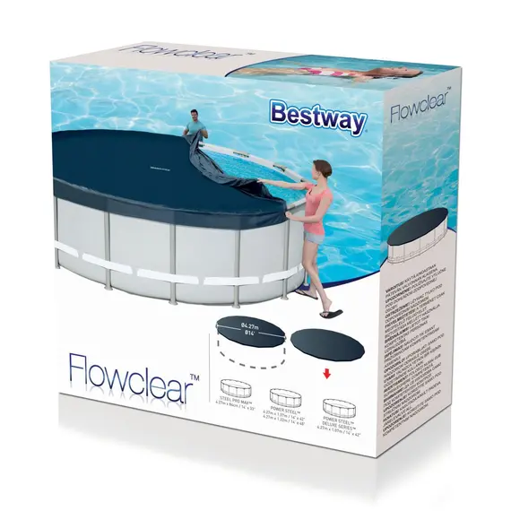 აუზის ტენტი Bestway Steel & Power Steel Frame Pool Cover 4.27m 58248 , 3 image - Primestore.ge