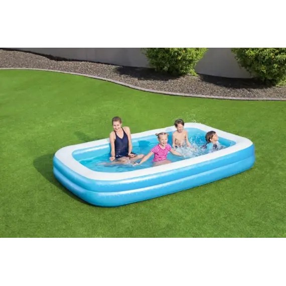გასაბერი აუზი Bestway Rectangular Inflatable Family Pool 10x6x18 Inch 54150 , 3 image - Primestore.ge