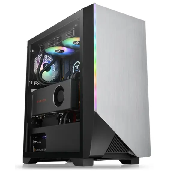 Case Thermaltake H550 TG ARGB Mid-Tower Chassis - Black