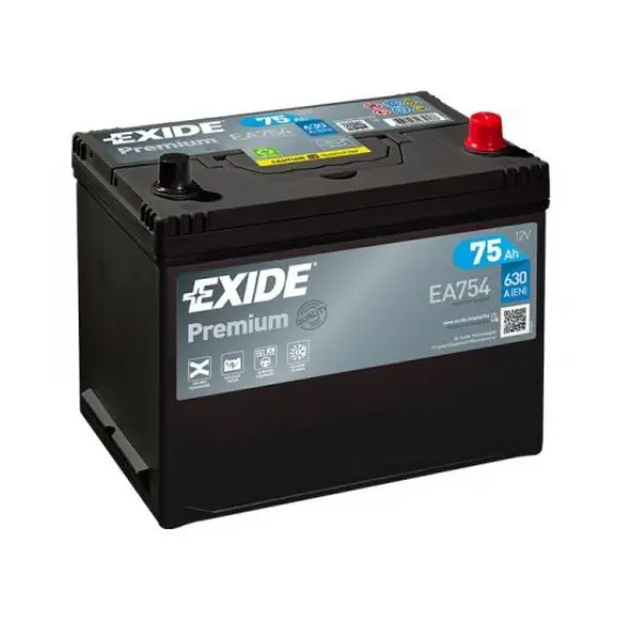 აკუმულატორი Exide PR EA754 75 ა*ს JIS R+  - Primestore.ge