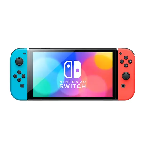 პორტატული სათამაშო კონსოლი Nintendo Switch Console with OLED  Neon Red & Blue \Switch , 3 image - Primestore.ge