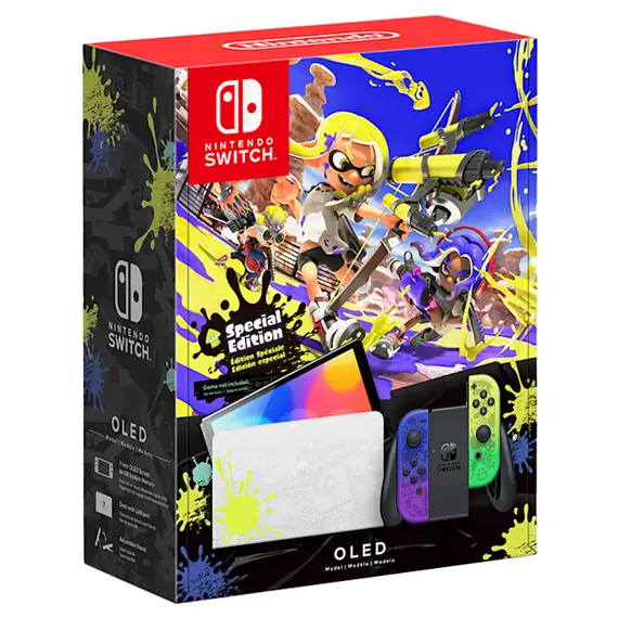პორტატული სათამაშო კონსოლი Nintendo Switch Console - OLED Model - Splatoon 3 Edition (EU) (Switch)  - Primestore.ge