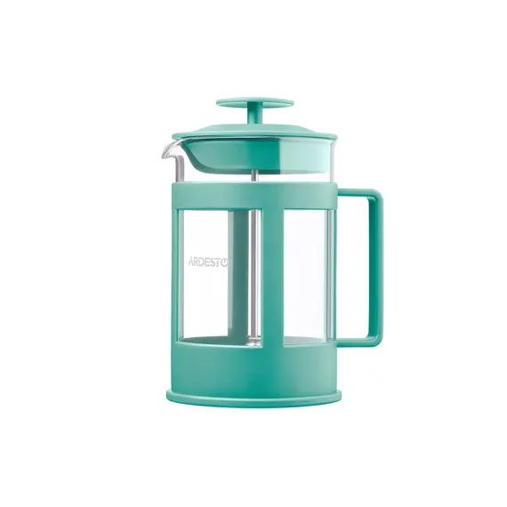 ჩაის დასაყენებელი ARDESTO French press Fresh, 800 ml, green, plastic, glass  - Primestore.ge