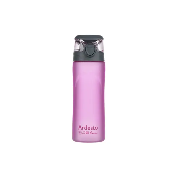 წყლის ბოთლი ARDESTO Bottle  600 ml, rose, plastic  - Primestore.ge