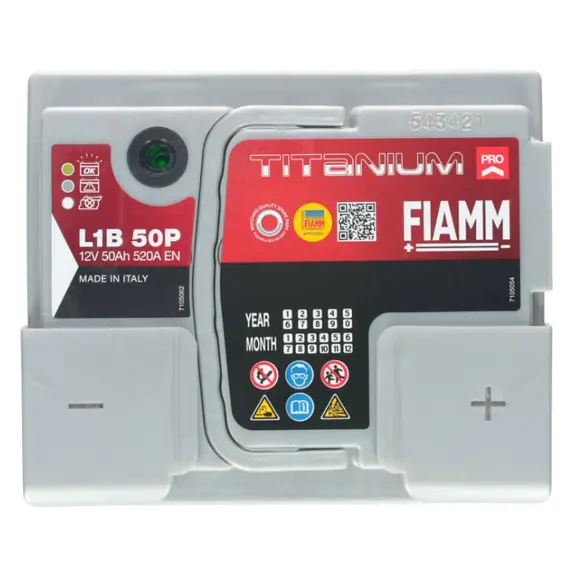 აკუმულატორი FIAMM TP L1B 50 ა*ს R+ , 4 image - Primestore.ge