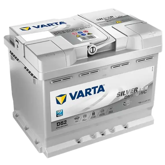 აკუმულატორი VARTA SIL AGM D52 60 ა*ს R+  - Primestore.ge