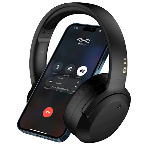 ყურსასმენი Edifier W820NB Plus, Headset, Wireless, Bluetooth, Black , 2 image - Primestore.ge