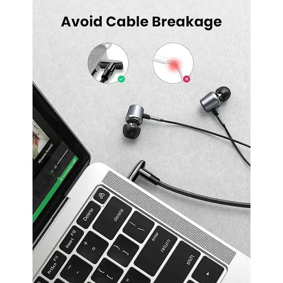 აუდიო ადაპტერი UGREEN AV188 (10683), 3.5mm Male to Female, Extension Cable, 5m, Black , 3 image - Primestore.ge