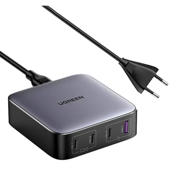 დამტენი UGREEN CD328 (90928), 100W, USB, USB-C, Gray , 2 image - Primestore.ge