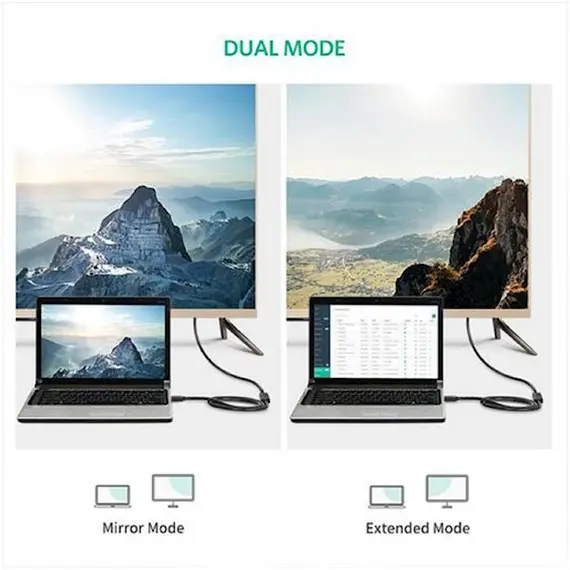 HDMI კაბელი UGREEN HD107 (10142), HDMI Male to Female Cable, 2m, Black , 4 image - Primestore.ge