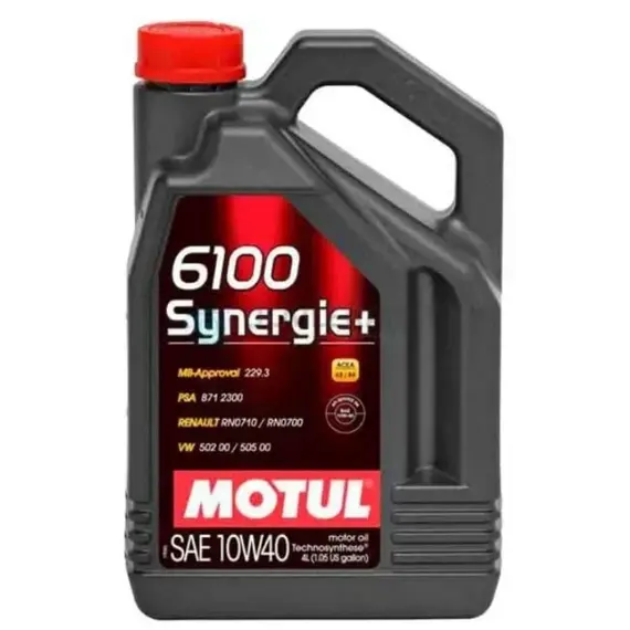 ზეთი MOTUL 6100 SYNERGIE+ 10W40 4L - Primestore.ge