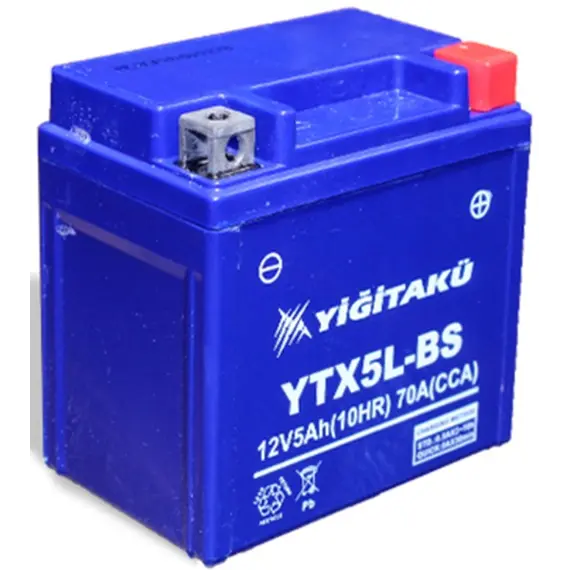 აკუმულატორი Yigit YTX5L-BS(MF) 5 ა*ს R+  - Primestore.ge