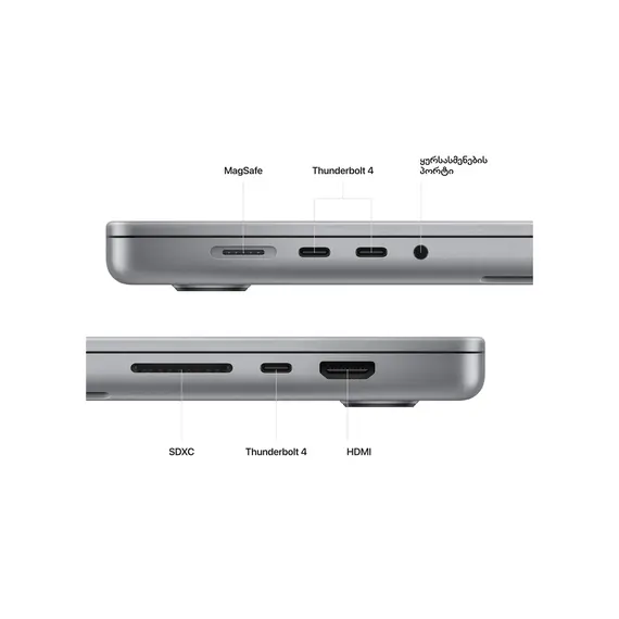 Notebook Apple 16-inch MacBook Pro: Apple M2 Pro chip with 12-core CPU and 19-core GPU, 1TB SSD - Space Grey, Model A2780, 6 image