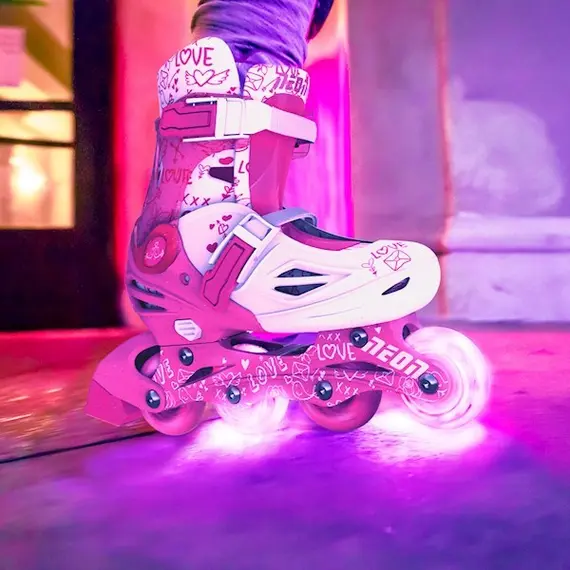 როლიკები NEON Rollers INLINE SKATES PINK (SIZE 34-38) , 3 image - Primestore.ge