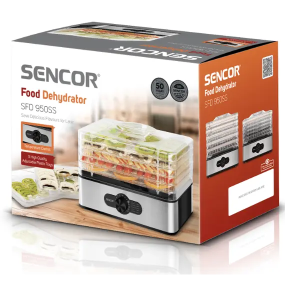 ხილის საშრობი SENCOR SFD 950SS Food Dehydrator , 9 image - Primestore.ge