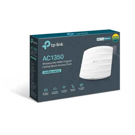 როუტერი TP-Link EAP225 AC1350 Wireless Dual Band Ceiling Mount Access Point , 5 image - Primestore.ge