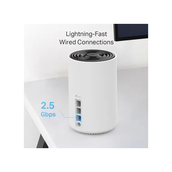 როუტერი TP-Link Deco XE75 Pro (3-pack) AXE5400 Tri-Band Mesh Wi-Fi 6E System , 3 image - Primestore.ge