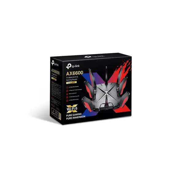 როუტერი TP-Link Archer GX90 AX6600 Tri-Band Wi-Fi 6 Gaming Router , 3 image - Primestore.ge