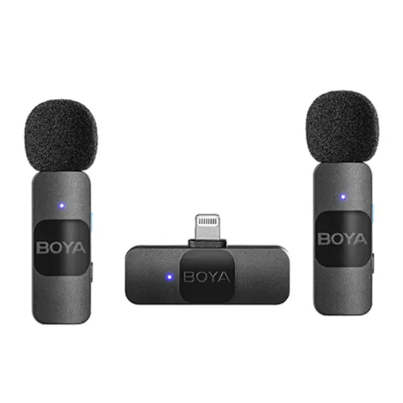 მიკროფონი Boya BY-V2 Ultracompact 2.4GHz Wireless Microphone System  - Primestore.ge