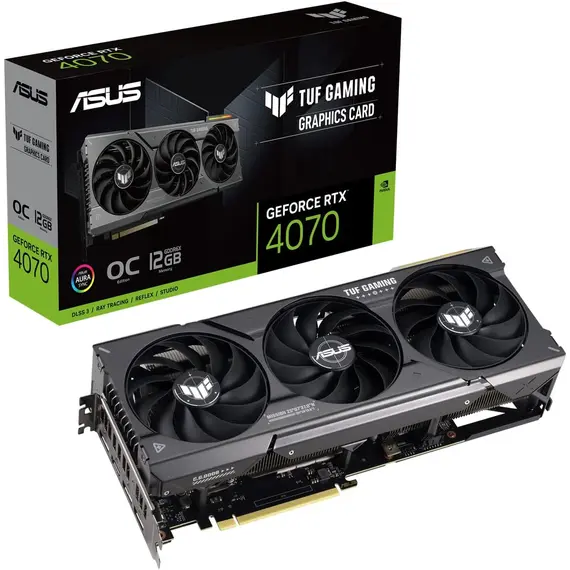 Video board ASUS PCI Express 12GB/ TUF-RTX4070-O12G-GAMING//RTX4070,HDMI,DP*3,12G,D6X