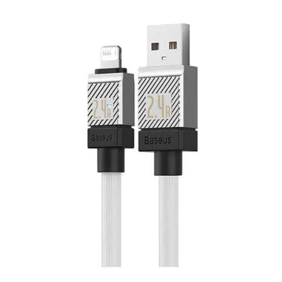 კაბელი Baseus CoolPlay Series Fast Charging Cable USB to iP 2.4A 2m CAKW000502  - Primestore.ge