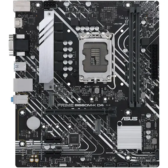 დედა დაფა ASUS LGA 1700/ ASUS PRIME B660M-K D4//LGA1700,B660,USB3.2 GEN 1,MB  - Primestore.ge