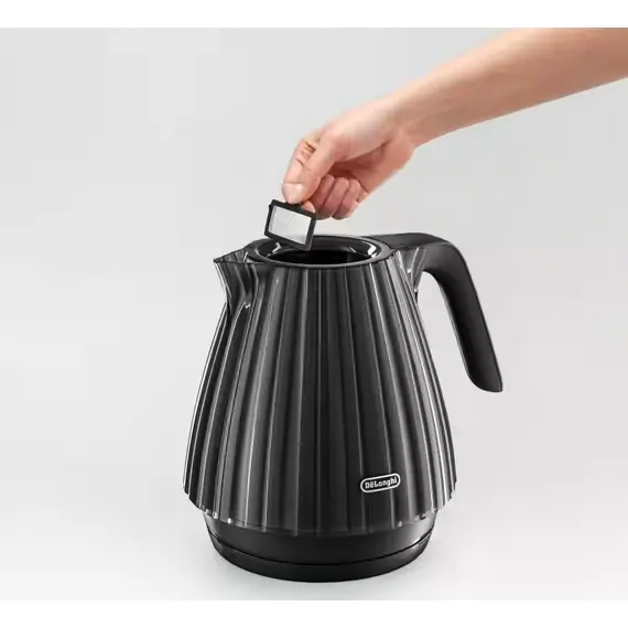 Electric kettle Delonghi KBD2001.BK 1.7L Black Kettle, 2 image