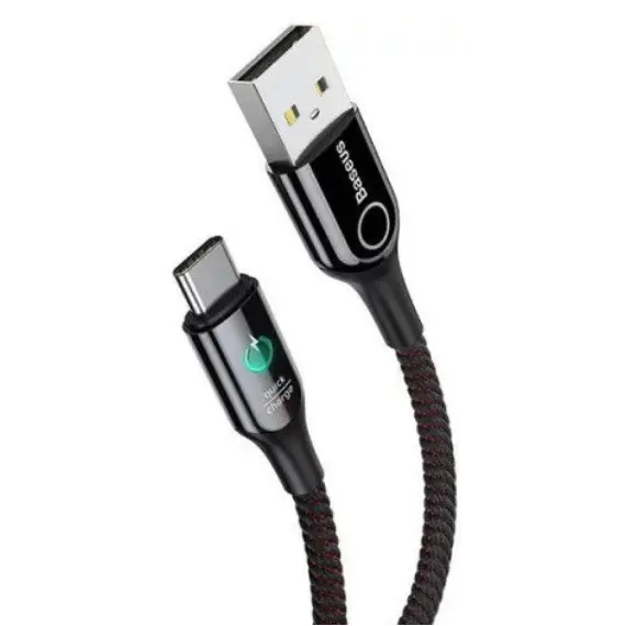 Cable Baseus C-shaped Light Intelligent Power-Off Cable USB For Type-C 3A 1M CATCD-01