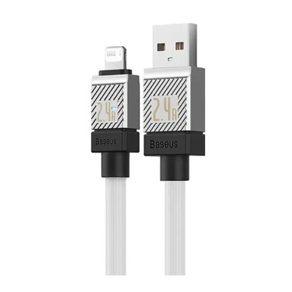 კაბელი Baseus CoolPlay Series Fast Charging Cable USB to iP 2.4A 1m CAKW000402  - Primestore.ge