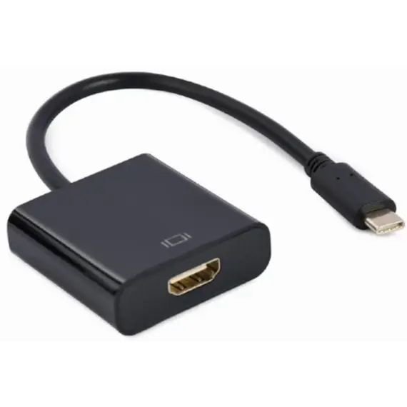 ადაპტერი Gembird A-CM-HDMIF-04 USB Type-C to HDMI adapter 4K/60Hz 15cm Black  - Primestore.ge