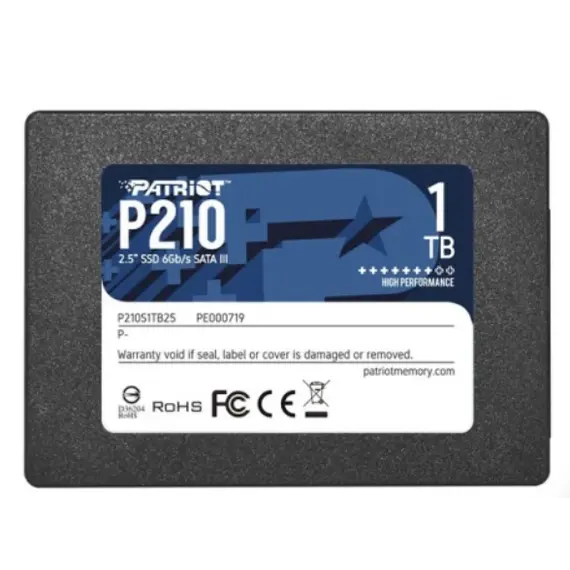 მყარი დისკი Patriot P210 SSD 1TB SATA3 2.5 - P210S1TB25  - Primestore.ge