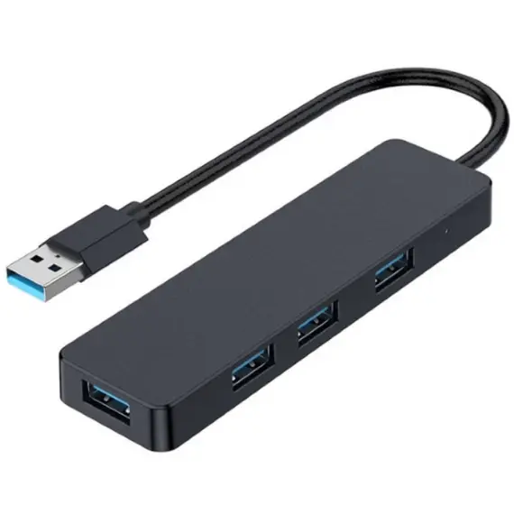 USB ჰაბი Gembird UHB-U3P4-04 4-port USB 3.1 (Gen 1) Hub Black  - Primestore.ge