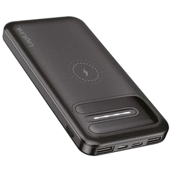 Portable charger Logilink PA0305 Power Bank 8000mAh Wireless Charging + 2x USB-A, 2 image