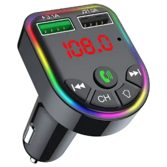 Radio modulator Gembird BTT-05 FM-radio transmitter and USB charger Black